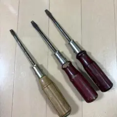 VESSEL、TOISE☆木製ドライバー 3本セット　レトロ