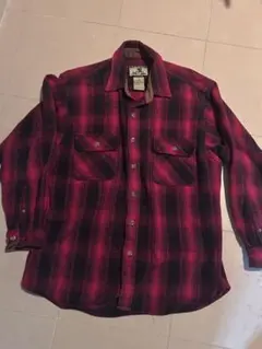 90s Field & Stream 赤黒オンブレチェック ネルシャツ L