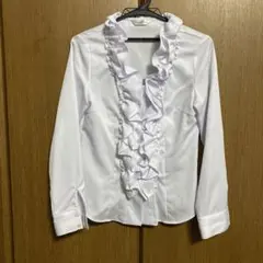Cosa de Ver ブラウス フリル付き　ホワイト