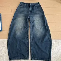 Mi.Tsu 様専用Dazy ワイドレッグデニム Sサイズ ダークブルー