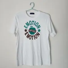 Plurious　 Tシャツ 　ホワイト　 クルーネック　 L