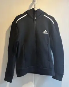 adidas アディダス パーカー ZNEメンズ ブラック フルジップ　XS