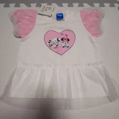 ディズニー ミッキー&ミニー キッズ女の子Tシャツ 100サイズ