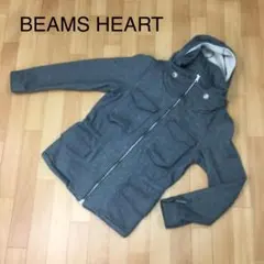 BEAMS HEART ビームス ハート フード付きコート グレー Lのサムネイル