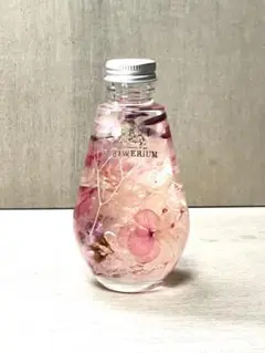 FLOWERiUM フラワリウム ドロップボトル ハーバリウム ピンク