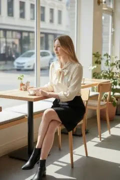 【美品】ストロベリーフィールズ　セレモニー シャツツィード ドッキングワンピース