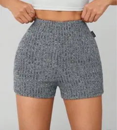SHEIN グレー ハイウエストショートパンツ