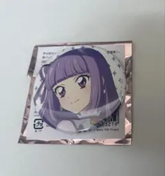 アイカツ氷上スミレ缶バッチ