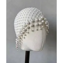 SHEIN ヘッドアクセサリー ヘッドチェーン ホワイトのサムネイル
