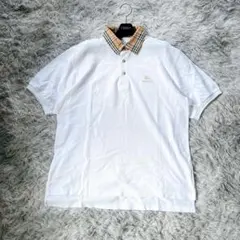 タグ付き★希少 BURBERRY ポロシャツ 比翼 ノバチェック 白 ☆希少 Sサイズ☆ BURBERRY ポロシャツ 比翼 ノバチェック 白 - メルカリ