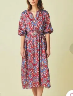 グレースコンチネンタル　花柄ロングワンピース 半袖36