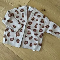 ZARA ヒョウ柄カーディガン 80