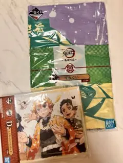 鬼滅の刃　てぬぐい　ミニキャンバスボード