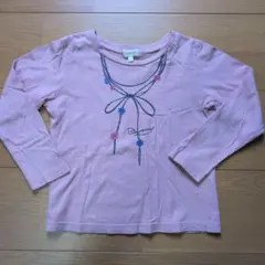 【期間限定】HusHusH キッズ 長袖カットソー ピンク 110cm