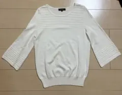 reflect ホワイトトップス　七分袖