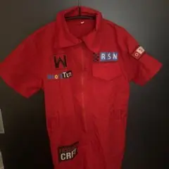 赤いオールインワン