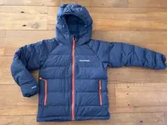 美品モンベルGORE-TEXウィンドストッパー ダウンパーカ Kid's140青