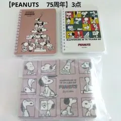【PEANUTS 　75周年】3点