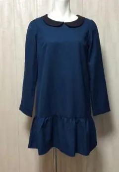 綺麗 アースミュージック＆エコロジー ペプラム チュニック ワンピース  M