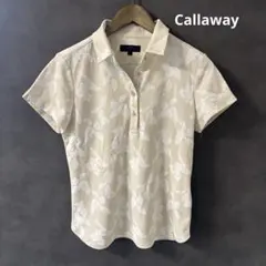 Callaway 花柄アイボリーシャツ Lサイズ