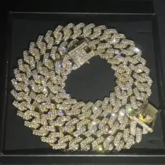 ✨️最高級品✨️45cmマイアミキューバンチェーンネックレスゴールドのサムネイル