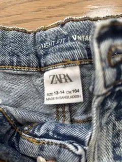 ZARA ストレートフィット デニムショートパンツ 13-14サイズ