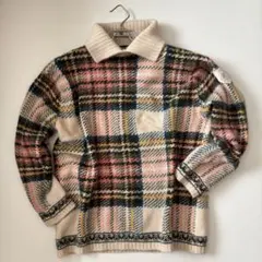 【美品】RALPHLAUREN　ポロ　セーター　00s　チェック柄　レディース