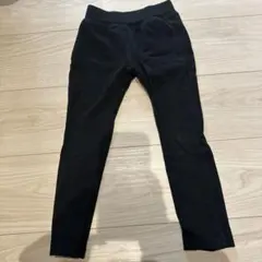 黒いスリムフィットボトムス 110cm