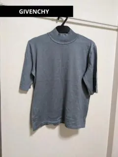 GIVENCHYグレー 五分袖ニット 刺繍ロゴのサムネイル
