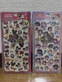 【正規品】プチドロップステッカー ミッキー ディズニープリンセス2枚セットのサムネイル