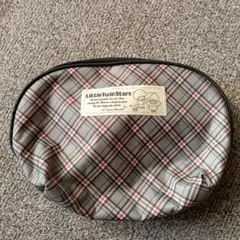 サンリオ★レトロ★リトルツインスターズ キキララ チェック柄ポーチ