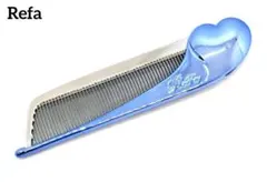 美品　Refa　リファ　ハートコーム アイラ　ヘアブラシ　ブルー　シルバーカラー