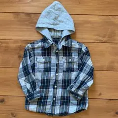 TOMMY HILFIGER フード付きチェックシャツ   80-90