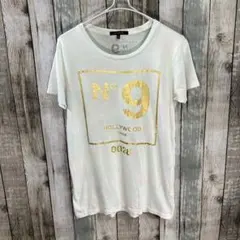 HOLLYWOOD MADE Tシャツ No.9 ホワイト 色斑染めのサムネイル