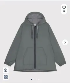 PETIT BATEAU パーカーxs カーキ　レディース
