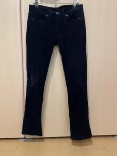 UNIQLO ネイビー コーデュロイスキニーパンツ
