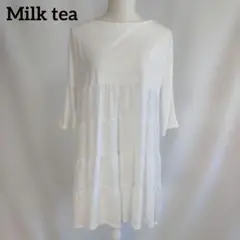 Milk tea シャーリー・ティアード チュニックトップスのサムネイル