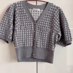 ASTORIA ODIER 半袖ニットカーディガン