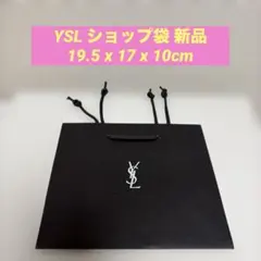 【新品】YSL イヴサンローラン 最新ショッピングバッグ 黒 ホワイトロゴ