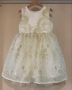 未使用 ジュニアドレス 130cm アイボリー