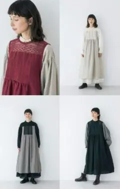 新品タグ付き　サマンサモスモスカズミコラボワンピース　　チャコール