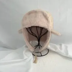 SHEIN ボタン装飾プラッシュ裏地付きトラッパーハット