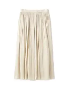 新品未使用タグ付　サテンギャザースカート　ナチュラルビューティベーシック