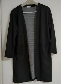 NAVY 黒カーディガンガウン羽織物 Мサイズ