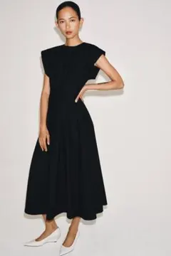 【新品タグ付き】ZARA ZW コレクション プリーツポプリンワンピース XS