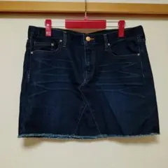 GAP デニムミニスカート フリンジヘムのサムネイル