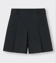 GU タックショートパンツ ブラック