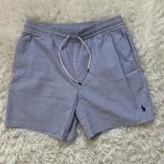 極美品⭐︎ポロラルフローレン　シアサッカー　スイムショーツ　ストライプ　ポニー　L