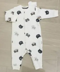 ジェラートピケ ベビー キャット ねこ カバーオール ロンパース