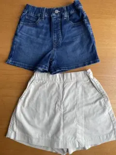 ユニクロ　ガールズ　ショートパンツセット　120㎝